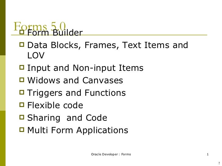 Manual Oracle Forms Developer 6I