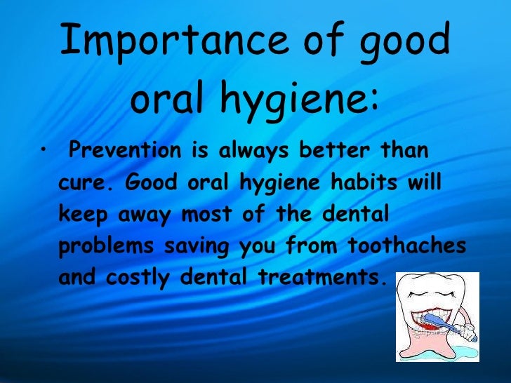 manual hygiene oral