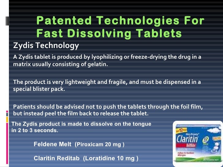 Orally disintegrating tablets