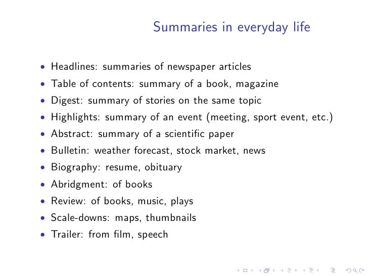 Essay summarizer