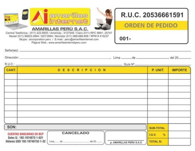 orden de pedido ai formato orden de pedido excel