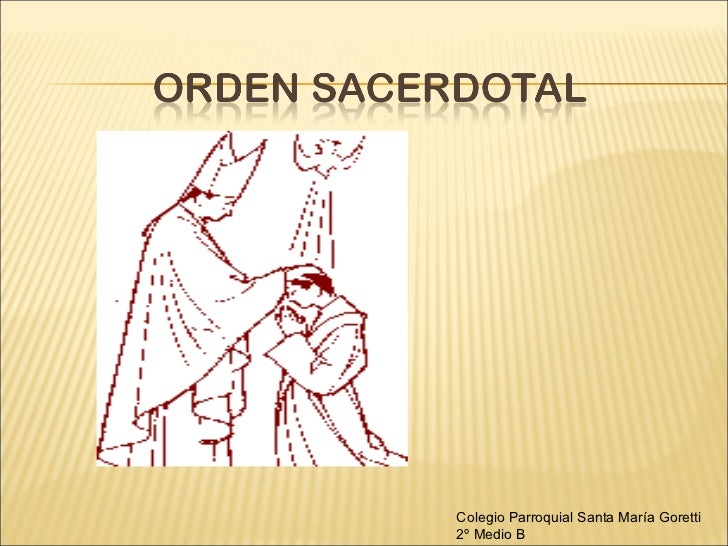 Orden sacerdotal Orden sacerdotal