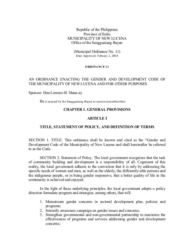 Ordinance 2003 11
