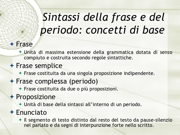 Ordine delle parole