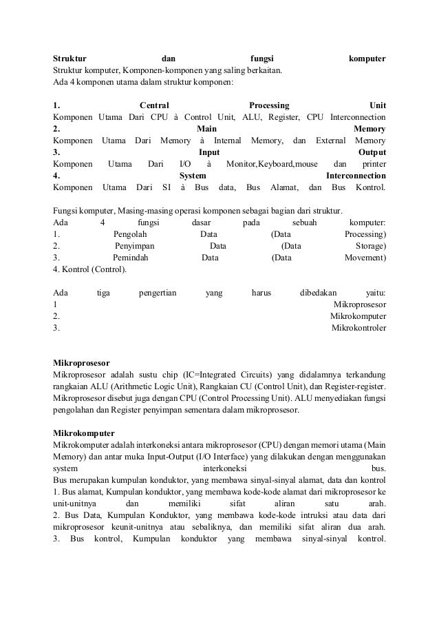 Organisasi Arsitektur komputer