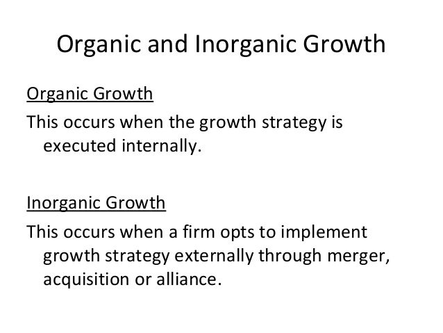 Growth strategy concentration and diversification
