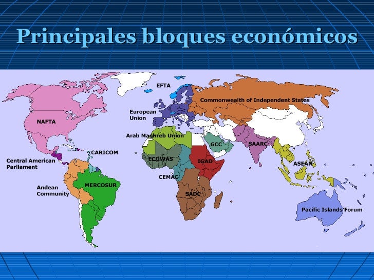 COMERCIO INTERNACIONAL BLOQUES ECONOMICOS