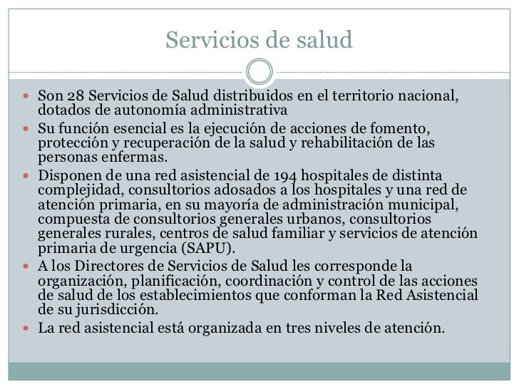 Organización, estructura y funcionamiento del sector salud