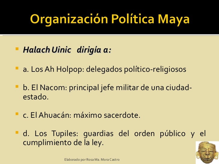 Organización política maya Organización política maya