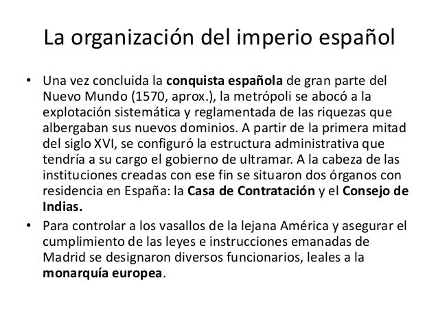 Organizacion politica de la nueva españa