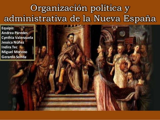 Organizacion politica de la nueva españa