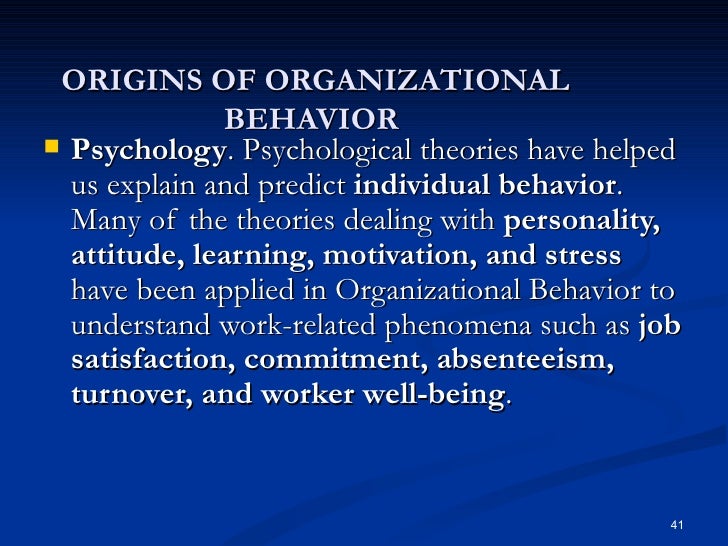 B leadership and organizational behavior concepts present in problem