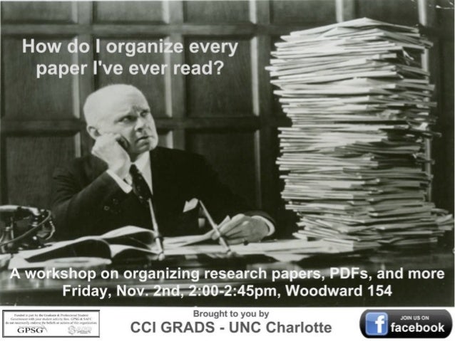 Organize a research paper