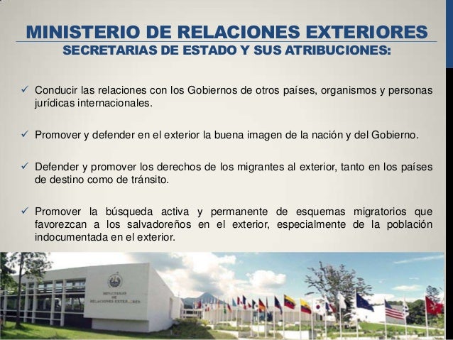 Organo ejecutivo de la republica de el salvador