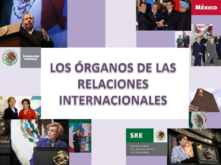 Organos de las relaciones internacionales