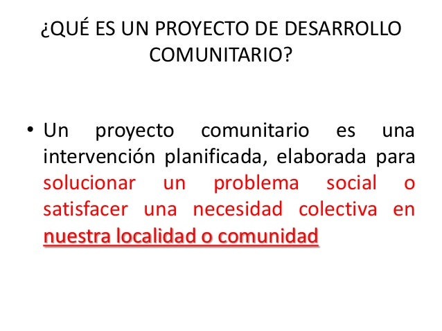 Or gnizacion y desarrollo comunitario unidad i.