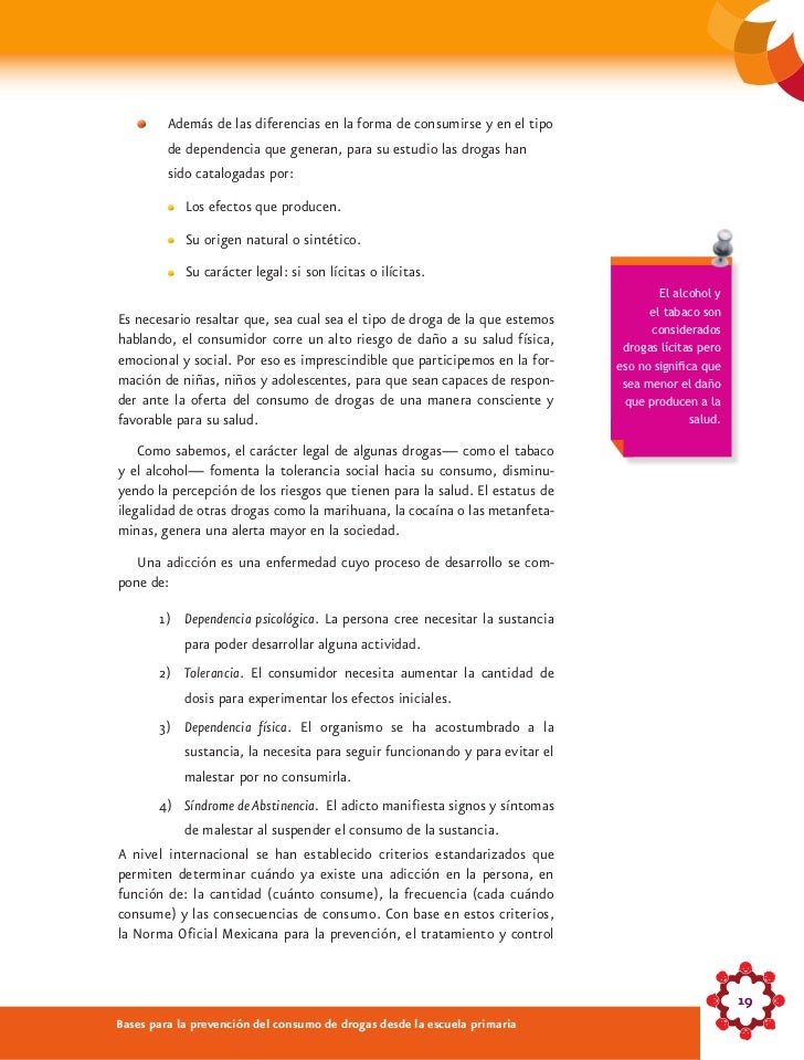 El cuestionario el tabaquismo el alcoholismo la narcomanía