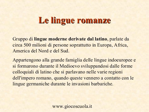 Le origini della lingua italiana