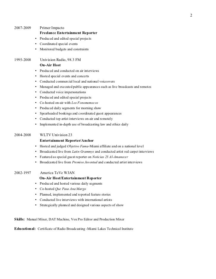 magnificent radio dj resume examples inspiration example resume