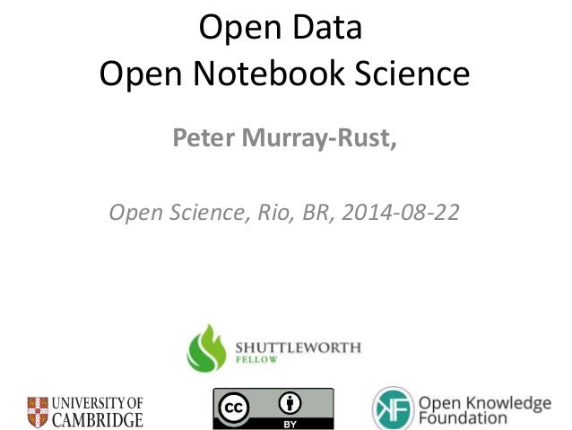 Open Data 
Open Notebook Science 
Peter Murray-Rust, 
Open Science, Rio, BR, 2014-08-22 
 