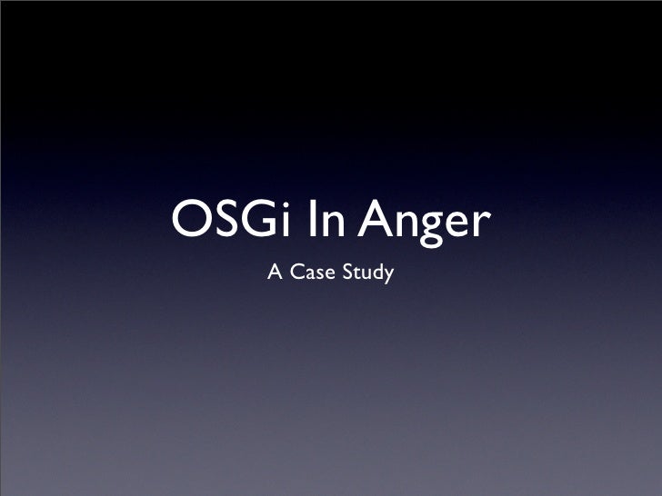 OSGi In Anger - Tara Simpson
