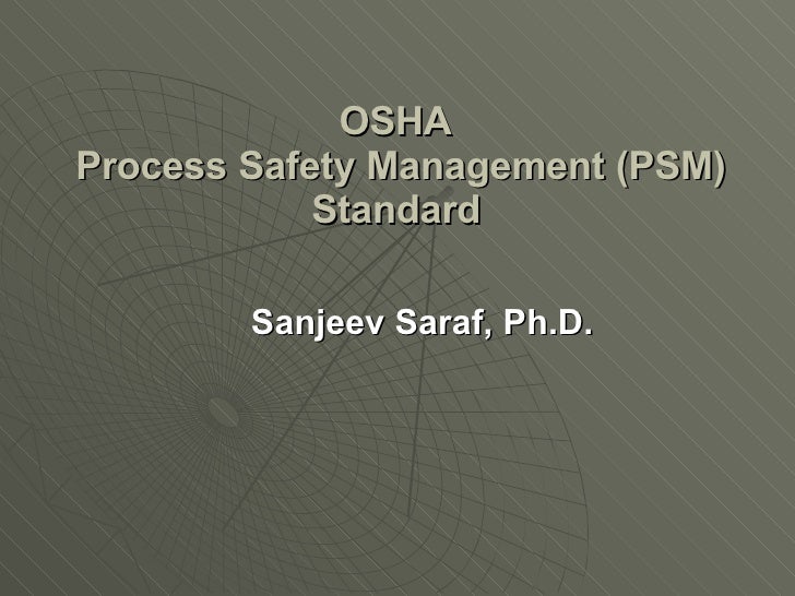 OSHA PSM Regulations