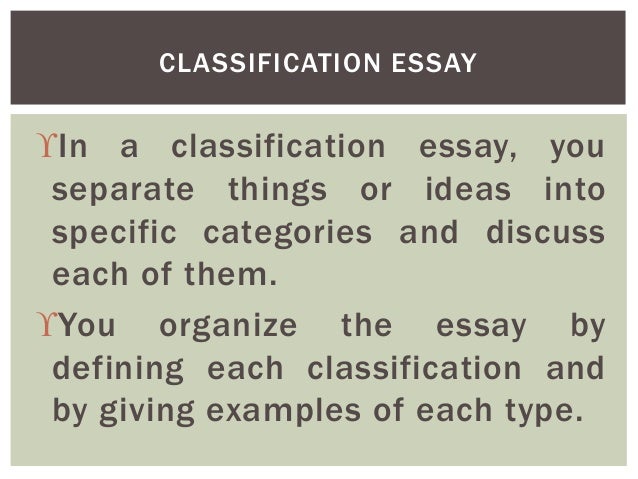 Different kinds/types of essay