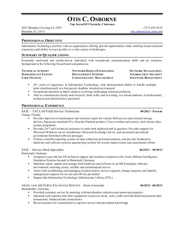 List education on resume example