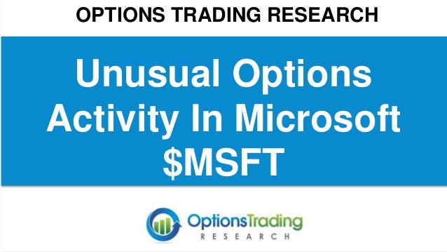 Option trading activity
