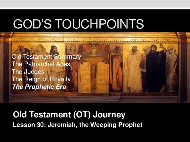 ot journey major prophets user journey chart