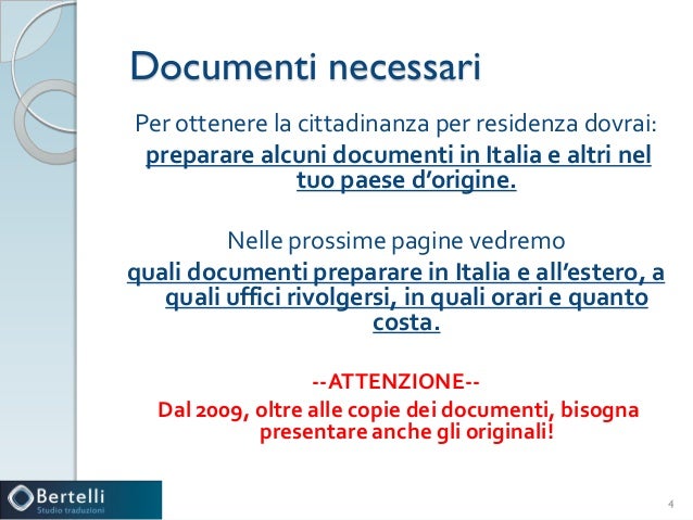 richiesta cittadinanza per matrimonio