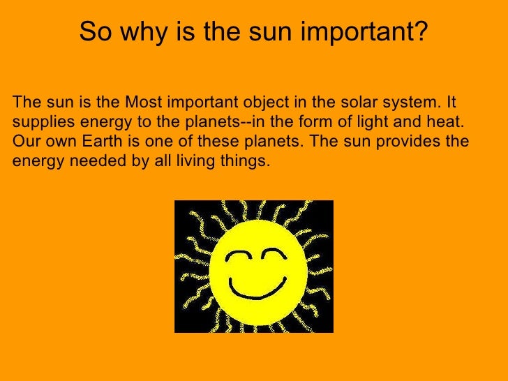 what is the importance of the sun