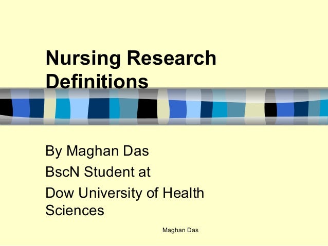 Nursing research terms