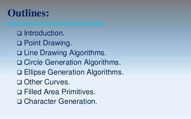 Parallel Version Of Line Drawing Algorithm : Output primitives computer graphics c version