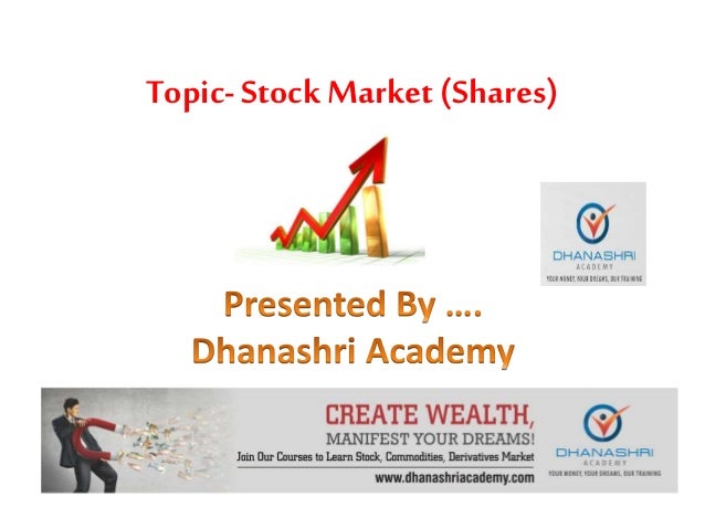stock market basics ppt india