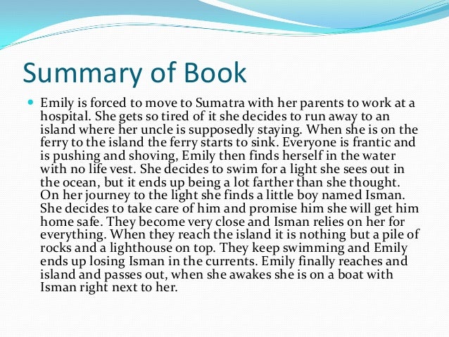 Book report on hoot
