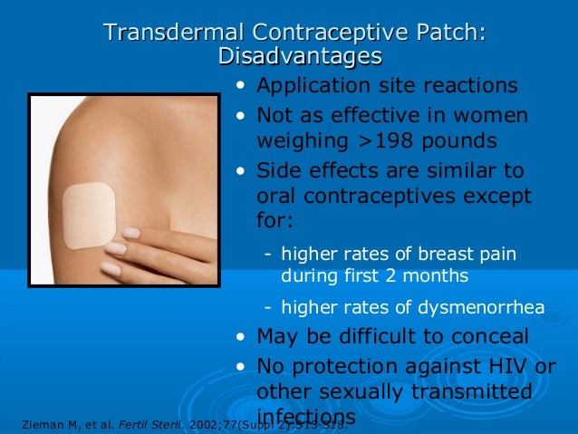 Contraceptive Skin Patch Effectiveness
