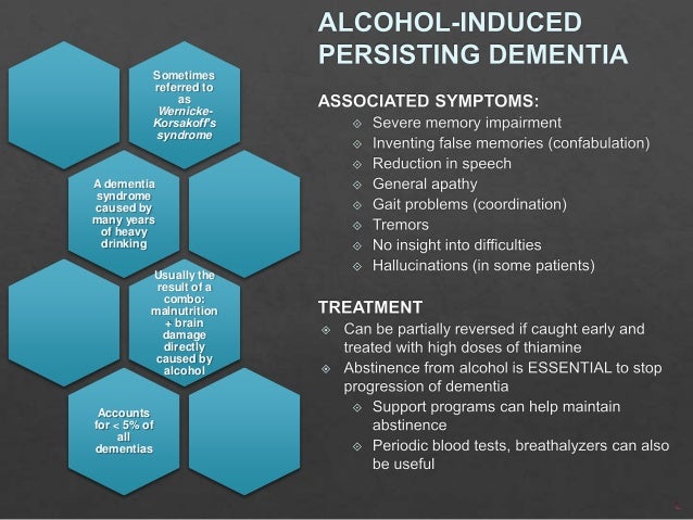 Alcohol dementia prognosis