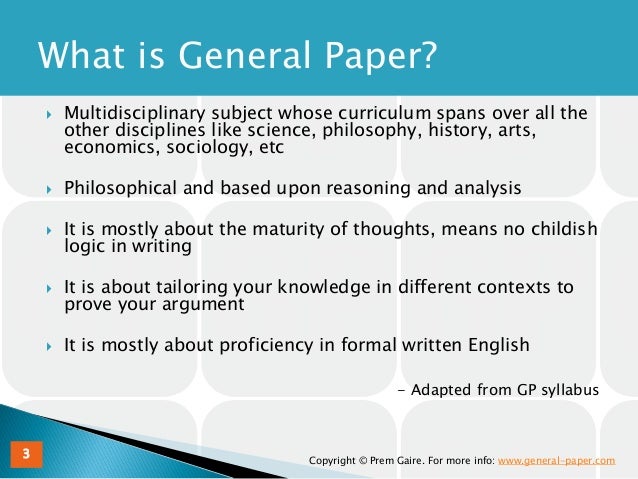 Gce level general paper model essays download