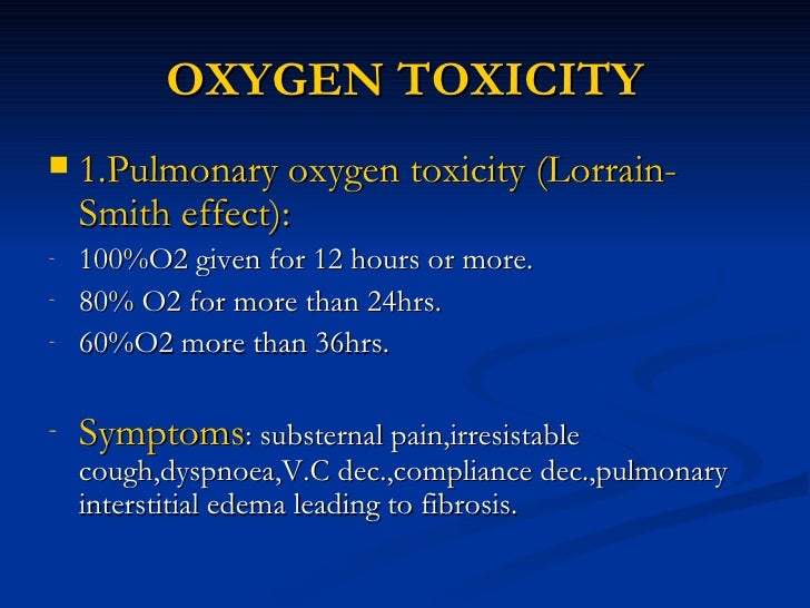 Oxygen therapy