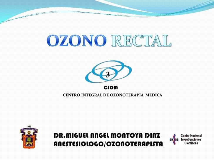 Ozono rectal power point Ozono rectal power point