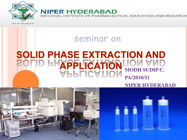 solid phase extraction and application