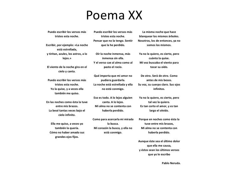 Poema Xx De Pablo Neruda Puedo Escribir Los Versos Ms | pablo neruda 1 Poema Xx De Pablo Neruda Puedo Escribir Los Versos Ms | pablo neruda 1