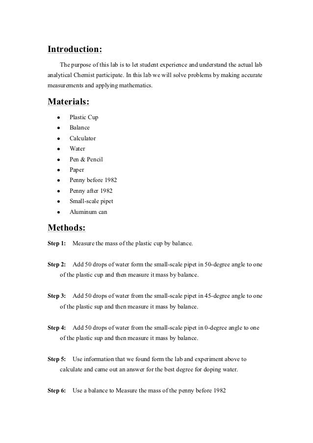 writing a lab report introduction writing a lab report introduction
