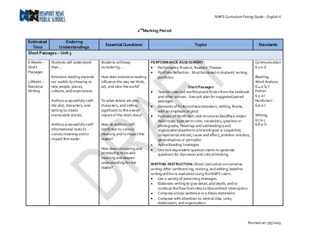 guide pacing literacy grade 2nd
