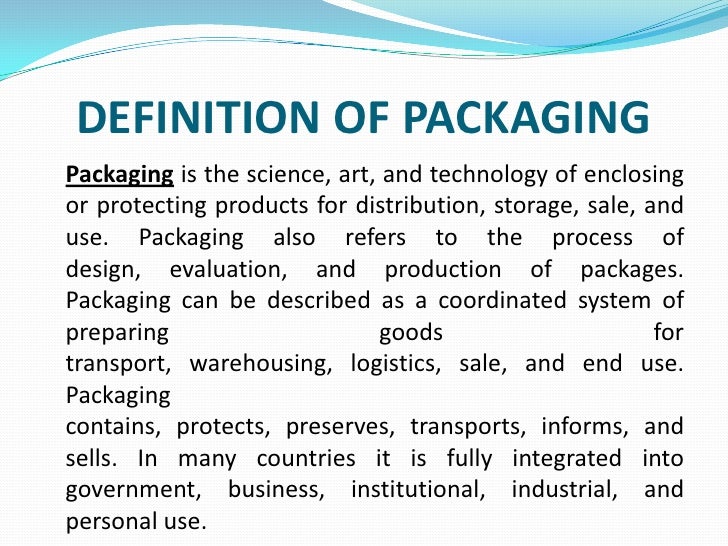 PACKAGING STRATEGIES TLE (Project Team No. 4)