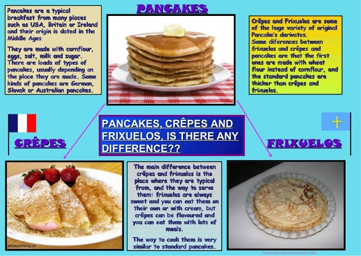 Pancakes, Crêpes, Frixuelos is there any difference? By Eduardo Garc…