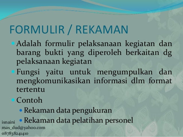 Dokumen Iso 9001 2000 Dokumen Iso 9001 2000