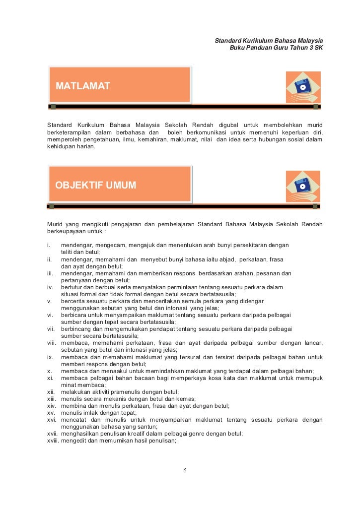 BUKU PANDUAN GURU BAHASA MELAYU TAHUN 3 (KSSR SR )