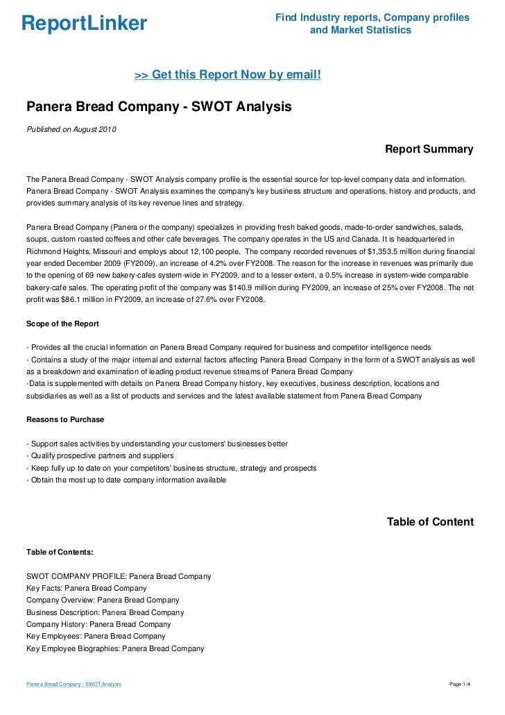 panera bread company case analysis The case study: panera bread company (2010): still rising fortunes case 16 starting on page 16-1, will include a synopsis using the week 1 addendum, identification of their resources, capabilities, and core competencies and three findings of fact. panera bread company case analysis The case study: panera bread company (2010): still rising fortunes case 16 starting on page 16-1, will include a synopsis using the week 1 addendum, identification of their resources, capabilities, and core competencies and three findings of fact.